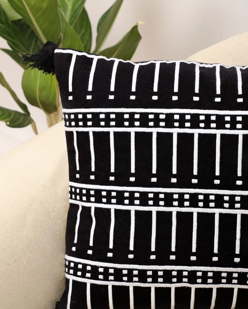 Handmade Fraai Cotton Cushion Cover | 18 x 18 x 0.5 inches