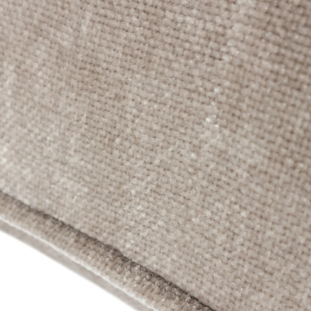 Heavy Chenille Piped Cushion Greige