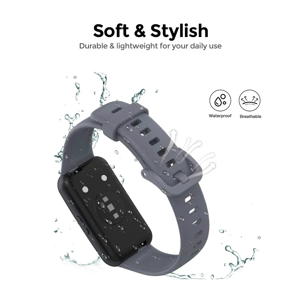 Huawei Watch Band 7 | Silicone Watch Band Strap   TPU Watch Case | Dark Blue