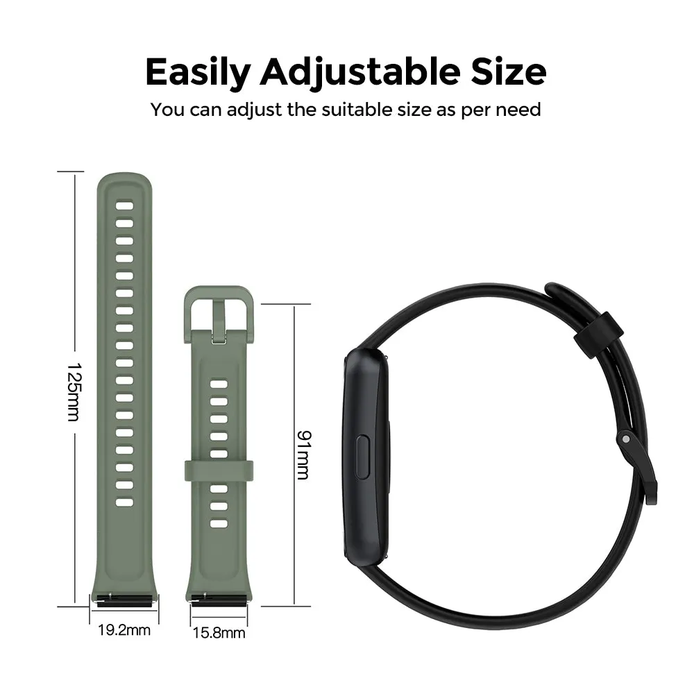 Huawei Watch Band 7 | Silicone Watch Band Strap   TPU Watch Case | Dark Blue