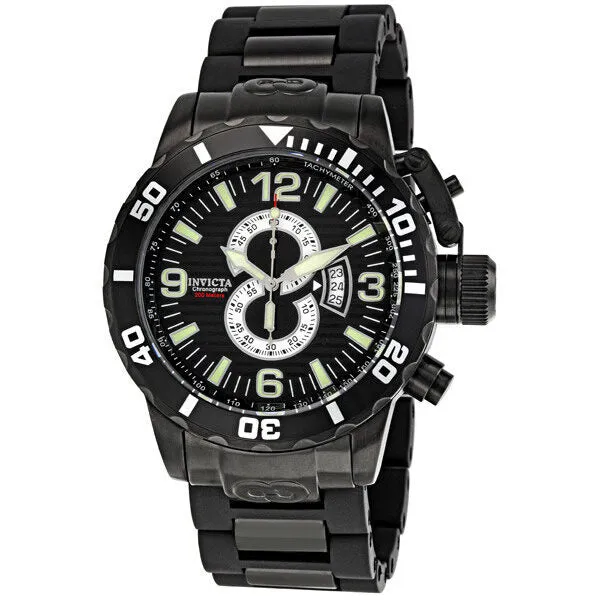 Invicta Corduba Diver Chronograph Black Dial Black PVD Stainless Steel Men's Watch 4902