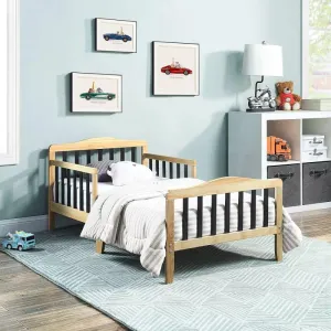 Kids' Beige MDF Bed: Simple Elegance, 120x200x140 cm by Alhome
