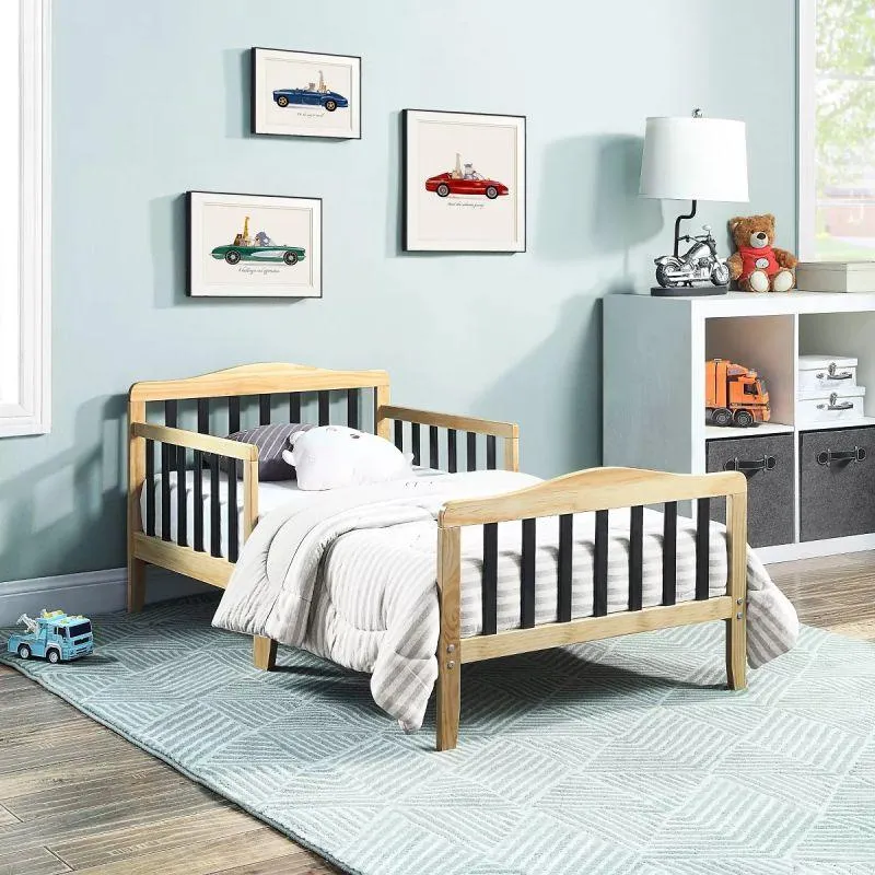 Kids' Beige MDF Bed: Simple Elegance, 120x200x140 cm by Alhome