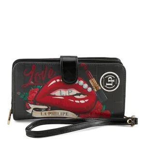 LA PHILIPE LP1004-16 RED LIPS-WALLET 1