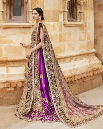 Magenta Bridal Lehenga With Kameez And Dupatta Dress