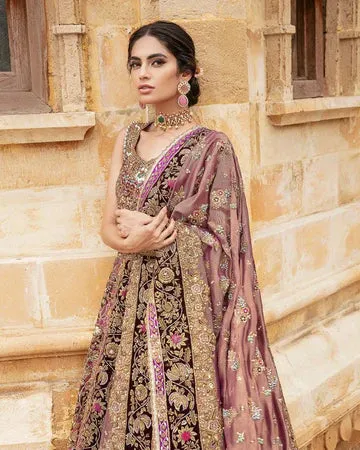 Magenta Bridal Lehenga With Kameez And Dupatta Dress