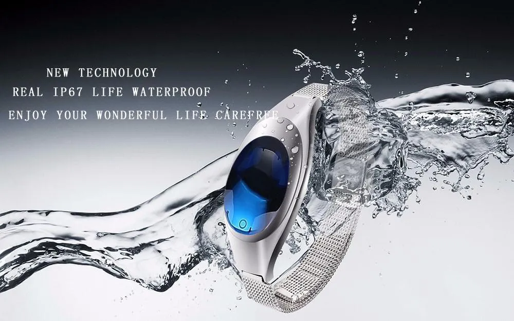New Ladies Heart Rate Monitor Pedometer Fitness Tracker Smart Watch For Android IOS