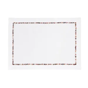 Ornament Border Placemat Neutral