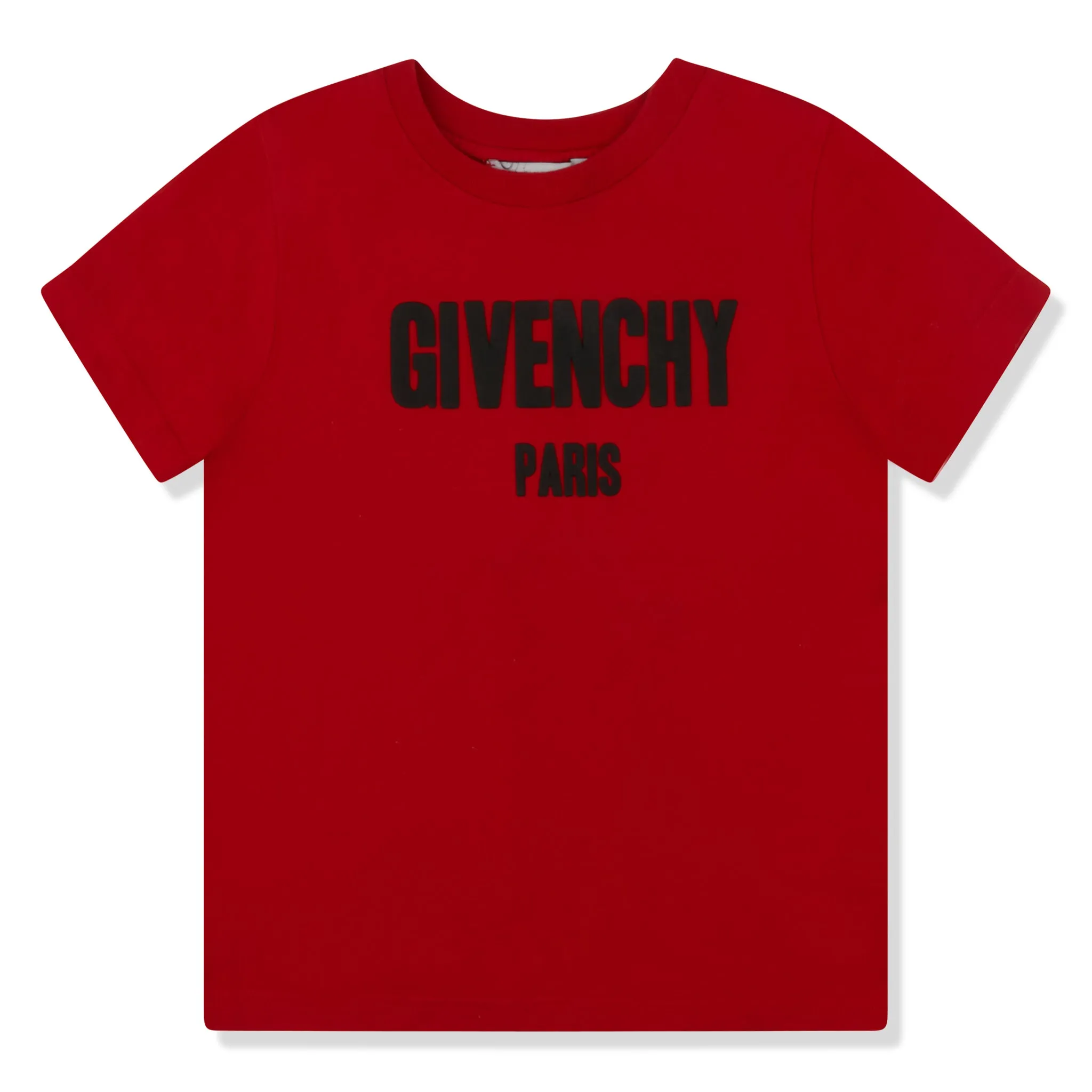 Preloved - Givenchy Paris Logo Red Black Kids T Shirt