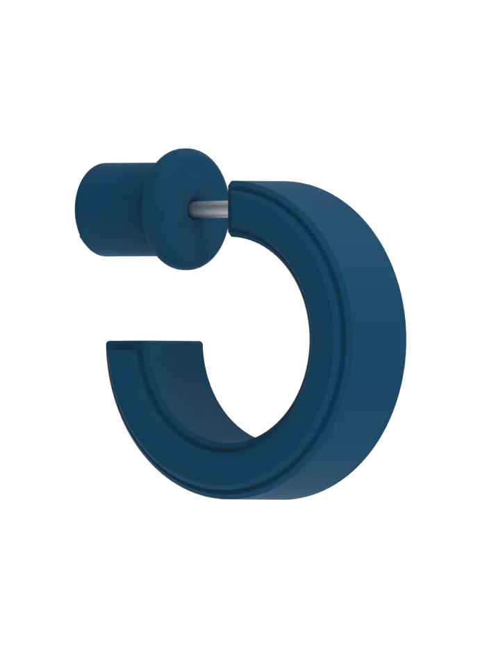 QALO Conscious Unisex Stormy Blue Step Earrings