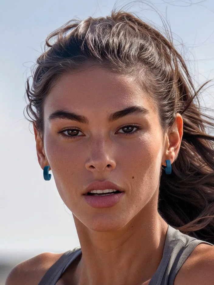 QALO Conscious Unisex Stormy Blue Step Earrings