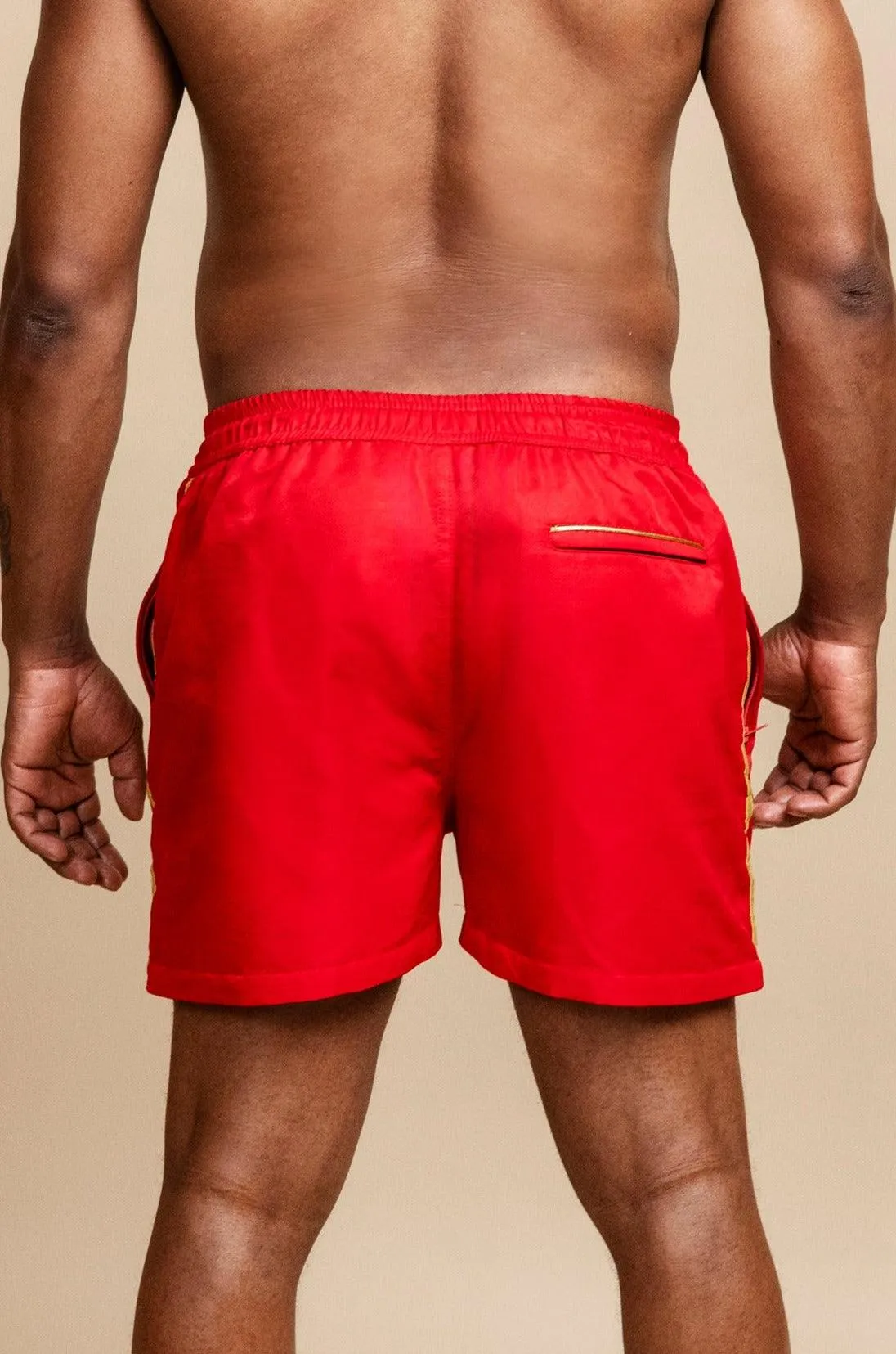 Scarlet Swim Trunks
