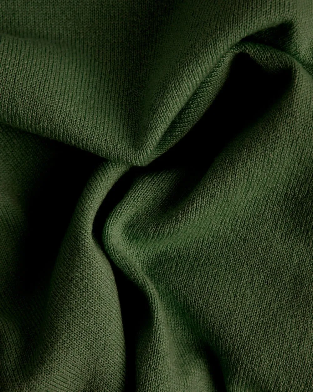 Serpentine Green Crew Neck Cashmere Sweater