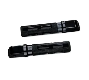 SWITCHBACK PASSENGER FOOTPEGS - 18  SOFTAIL (BLACK ANODIZED)