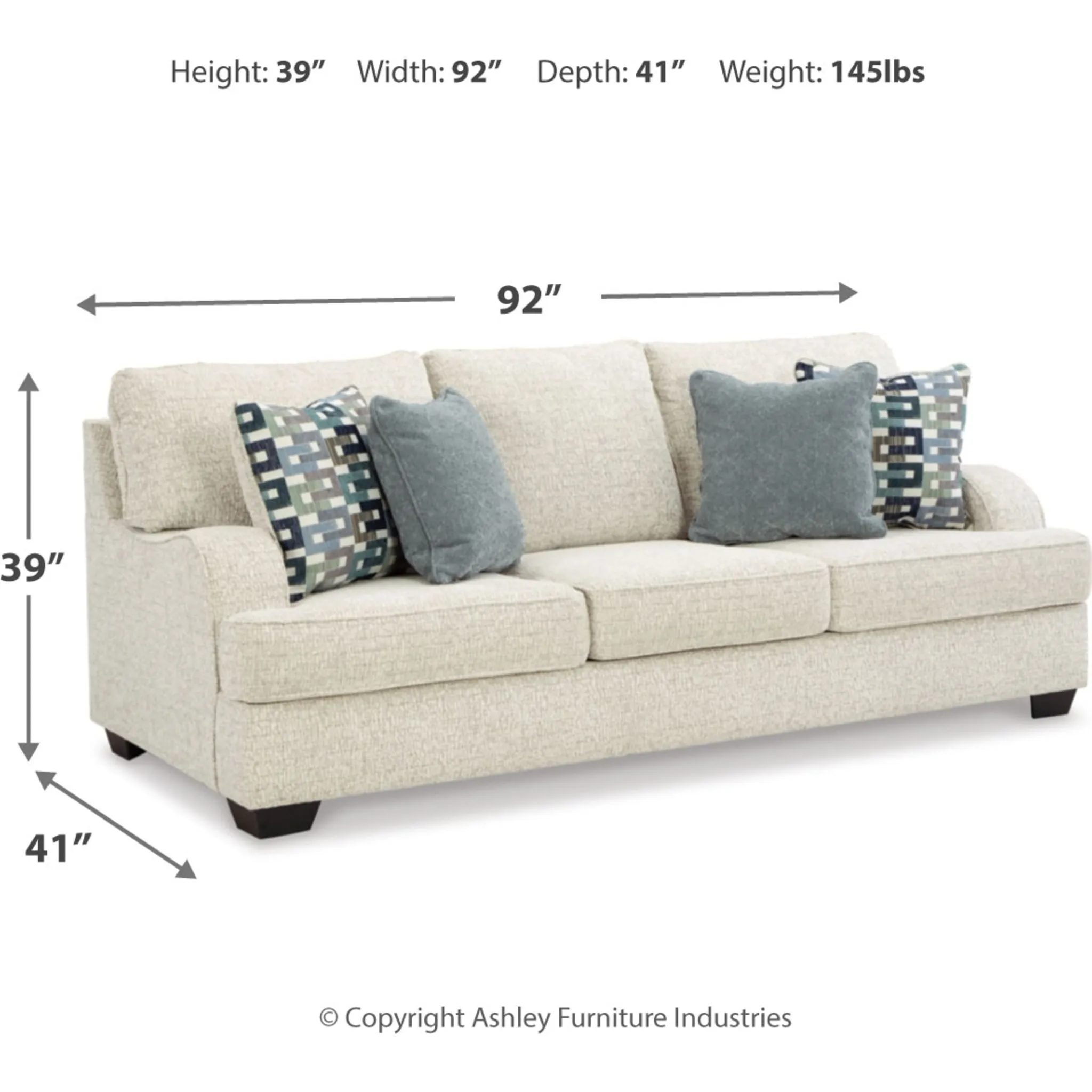 Valerano Sofa - Parchment