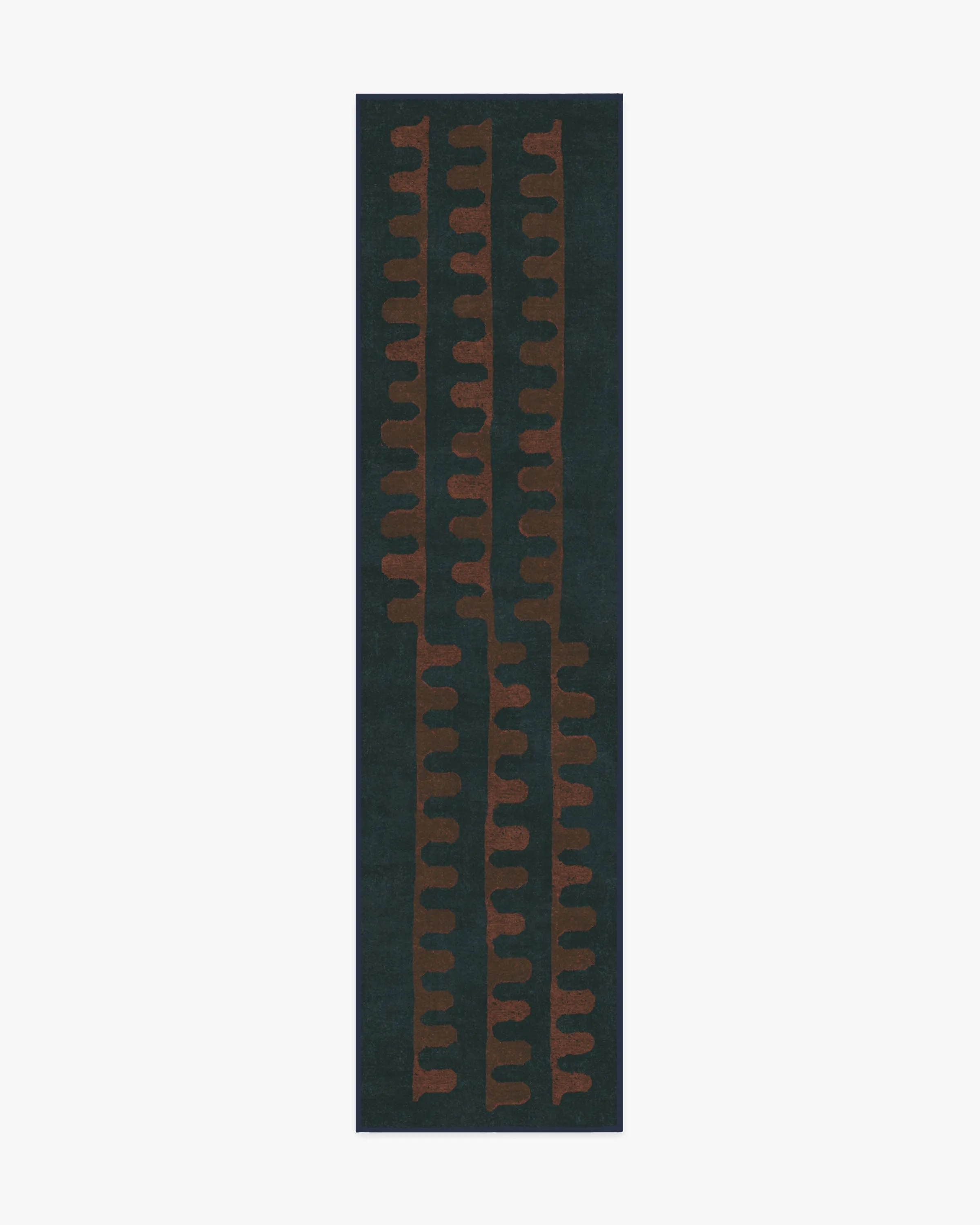 Veza Midnight & Coral Tufted Rug