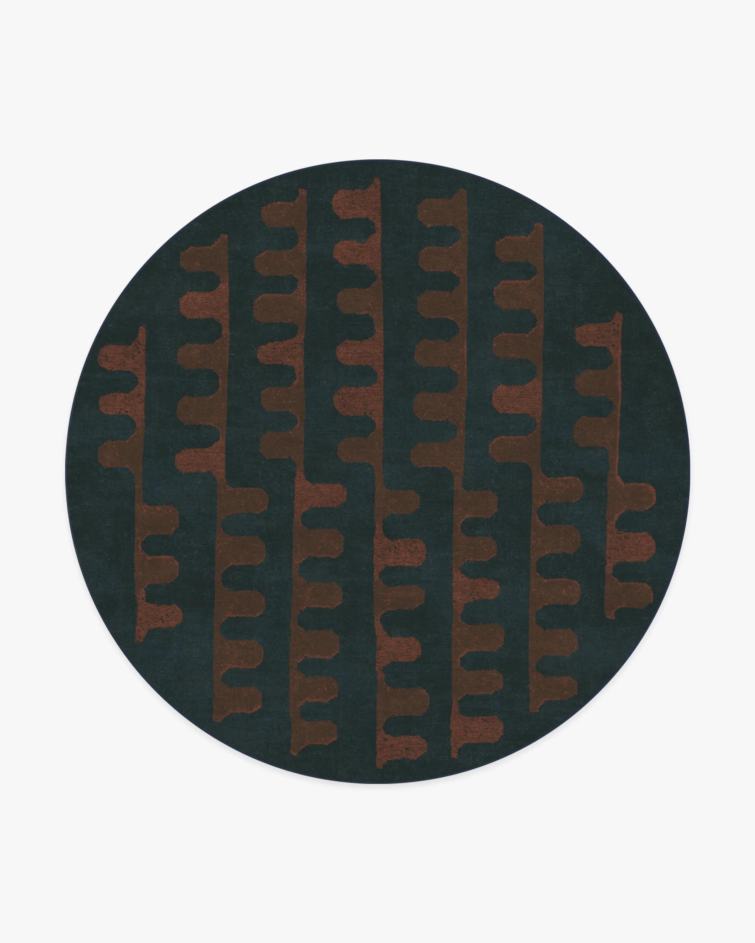 Veza Midnight & Coral Tufted Rug