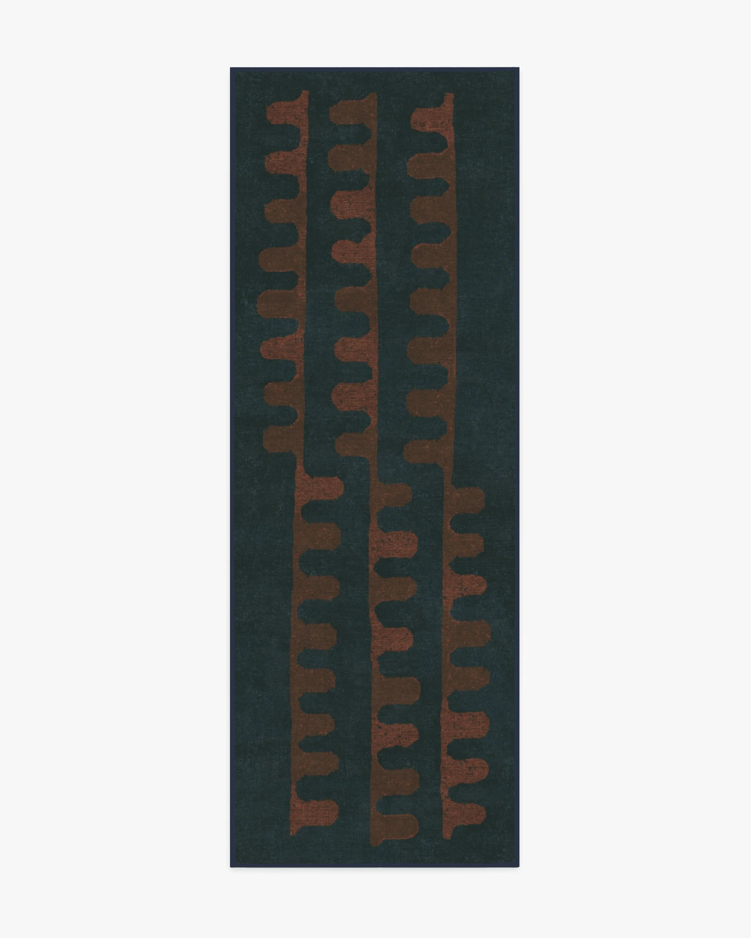 Veza Midnight & Coral Tufted Rug