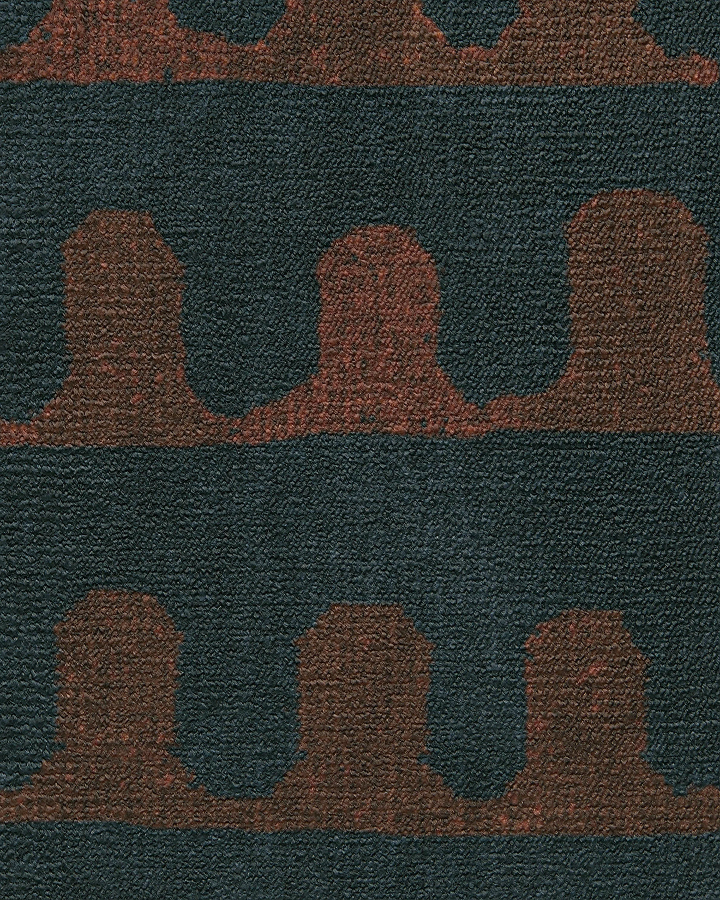 Veza Midnight & Coral Tufted Rug
