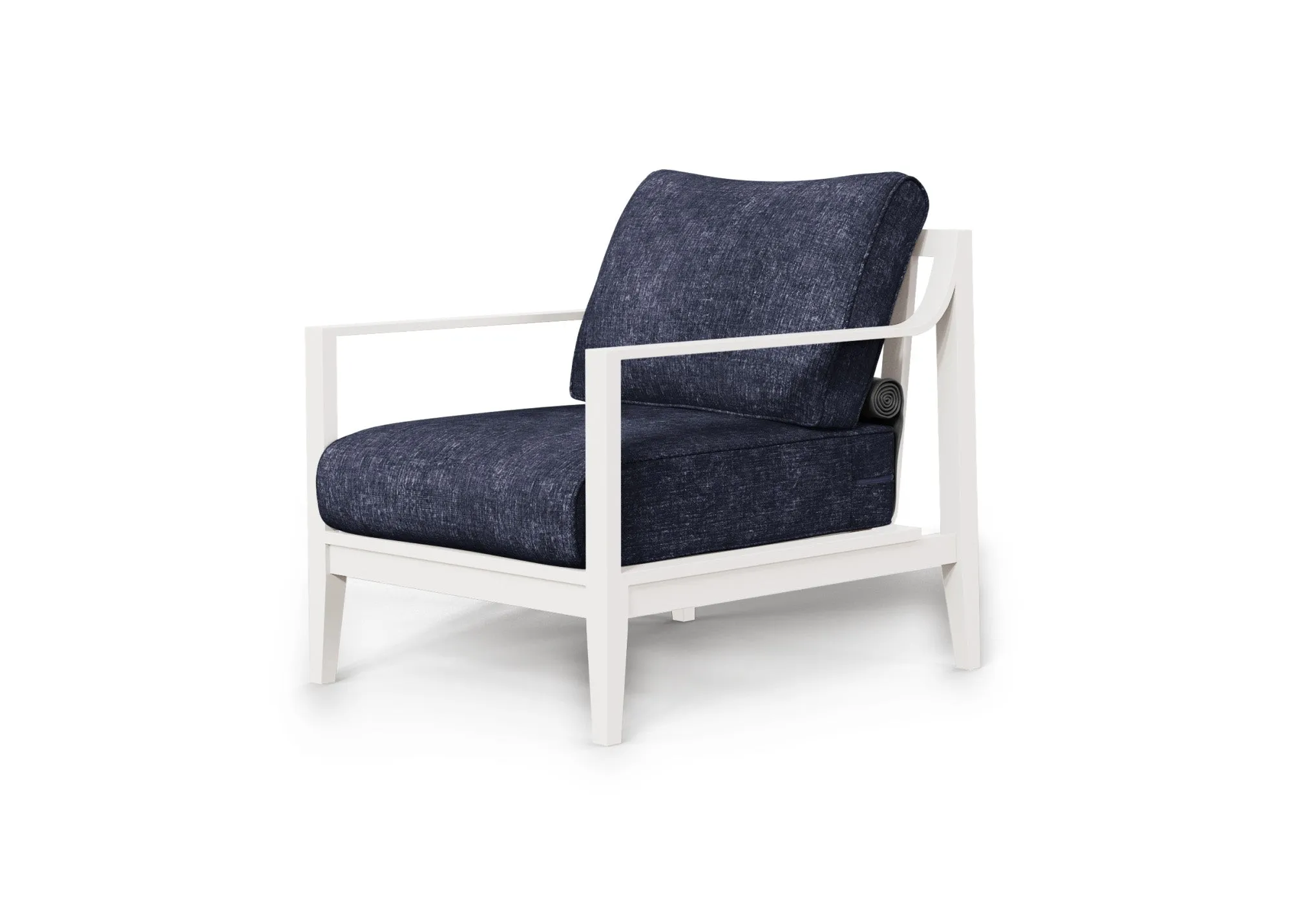 White Aluminum Outdoor Armchair